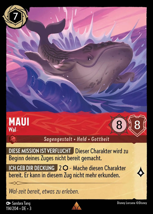 Lorcana Die Tintenlande 3-114 R Maui Rubin