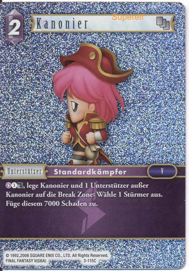 Final Fantasy Opus 3-115 C Kanonier Blitz