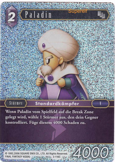 Final Fantasy Opus 3-116 C Paladin Blitz