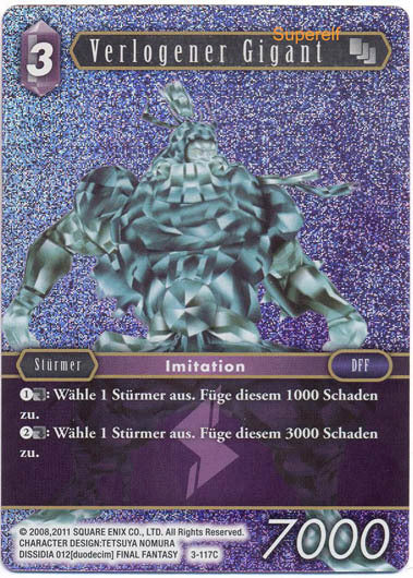 Final Fantasy Opus 3-117 C Verlogener Gigant Blitz
