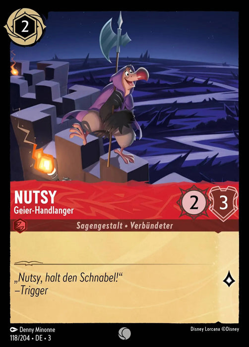 Lorcana Die Tintenlande 3-118 C Nutsy Rubin