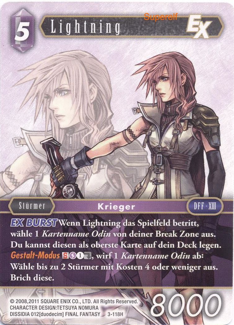 Final Fantasy Opus 3-118 H Lightning Blitz