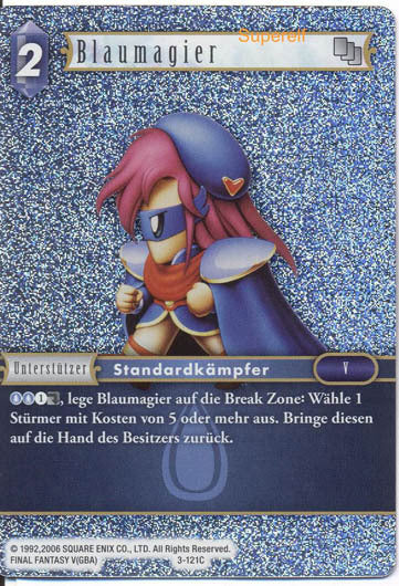 Final Fantasy Opus 3-121 C Blaumagier Wasser