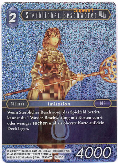 Final Fantasy Opus 3-125 C Sterblicher Beschwörer Wasser