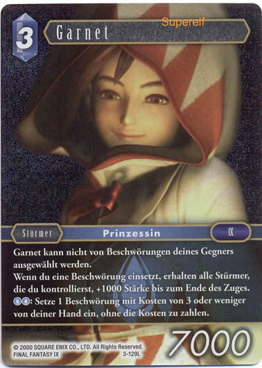 Final Fantasy Opus 3-129 L Garnet Wasser