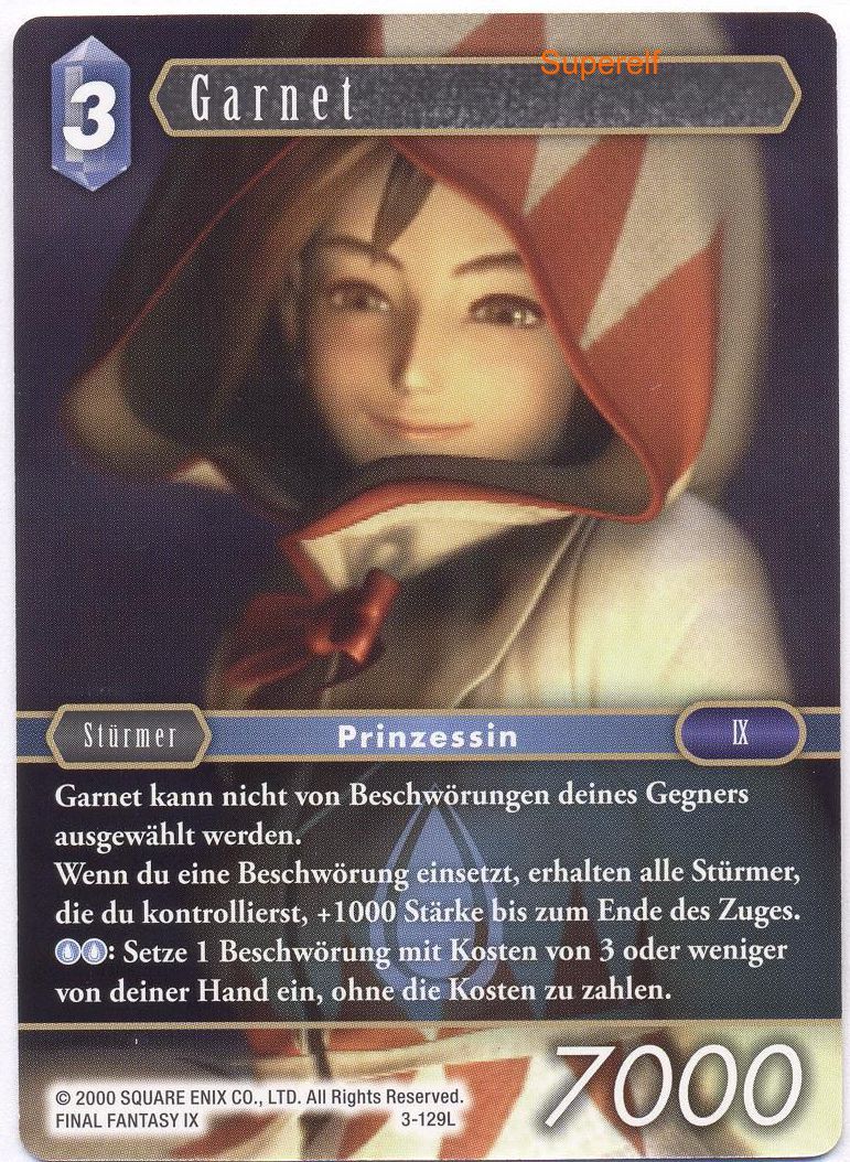Final Fantasy Opus 3-129 L Garnet Wasser