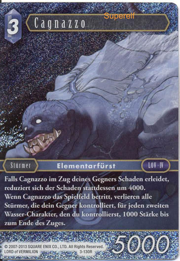Final Fantasy Opus 3-130 R Cagnazzo Wasser