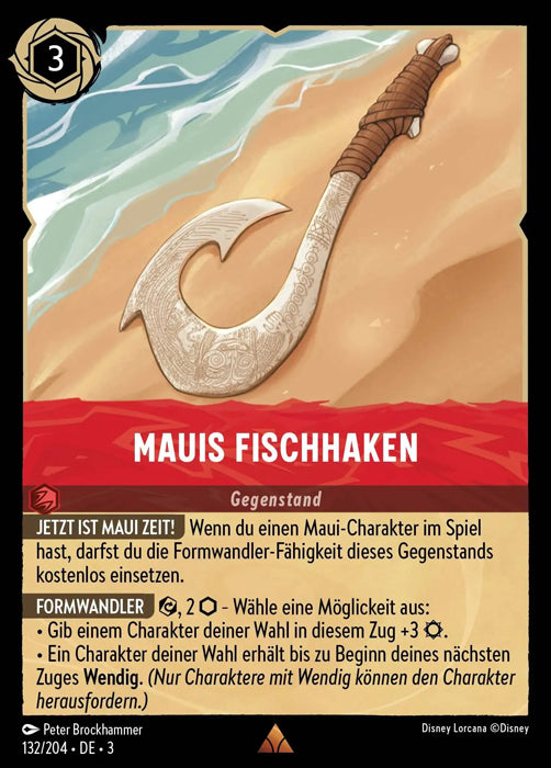 Lorcana Die Tintenlande 3-132 R Nauis Fischhaken Rubin