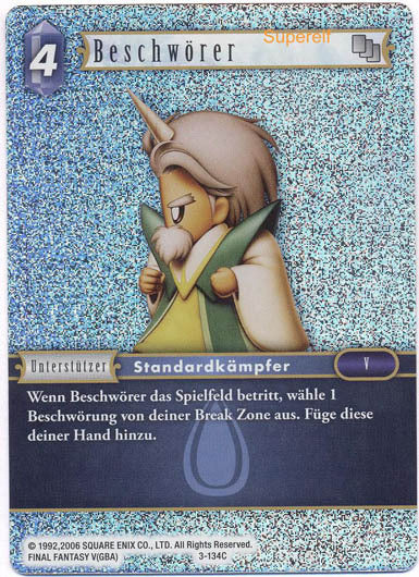 Final Fantasy Opus 3-134 C Beschwörer Wasser