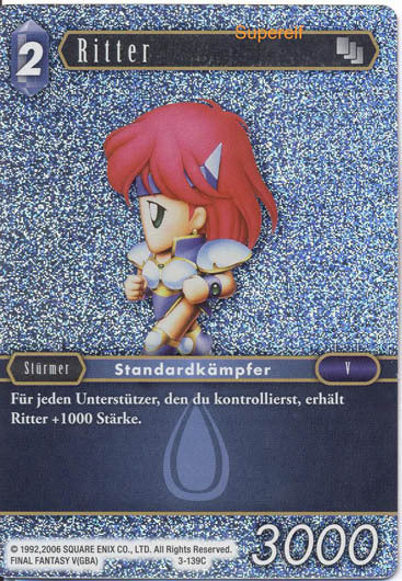 Final Fantasy Opus 3-139 C Ritter Wasser