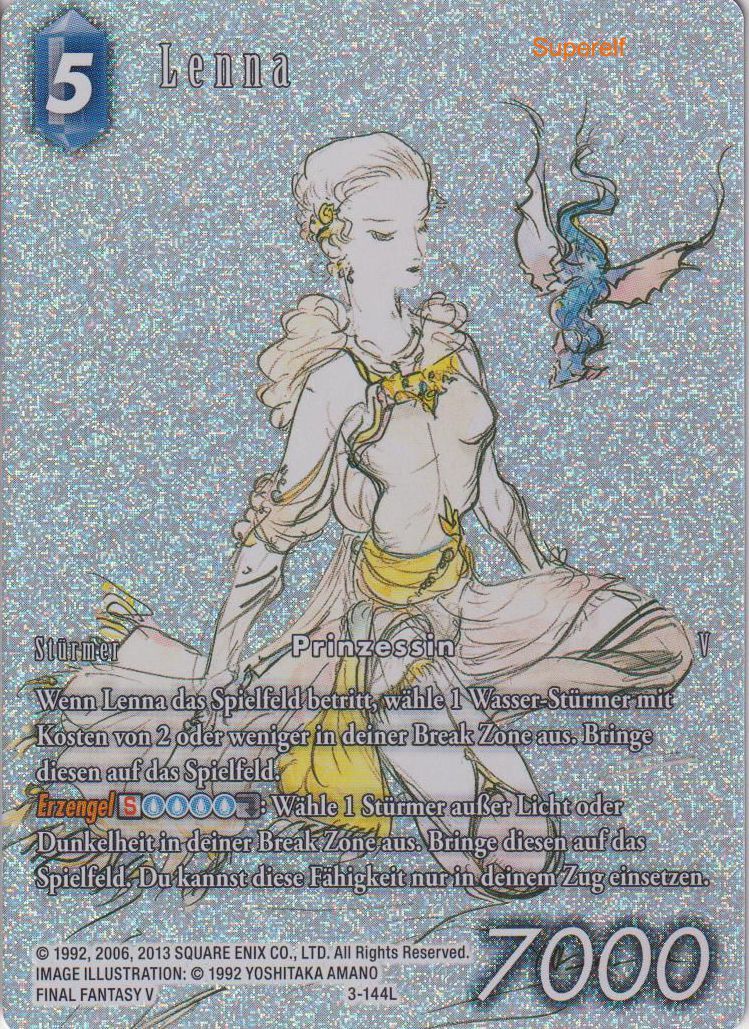 Final Fantasy 3-144L Lenna Full Art Premium - Legacy Karte aus OPUS 16