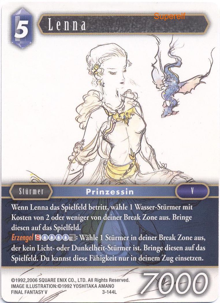 Final Fantasy Opus 3-144 L Lenna Wasser