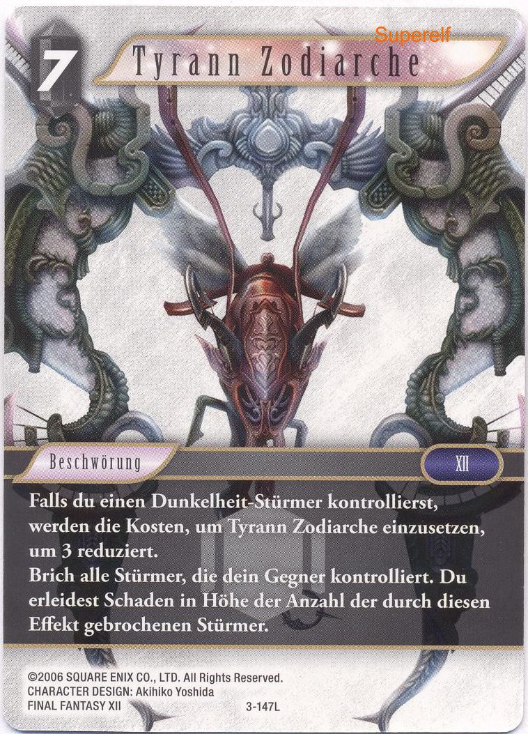 Final Fantasy Opus 3-147 L Tyrann Zodiarche Chaos