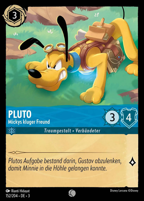 Lorcana Die Tintenlande 3-152 C Pluto Saphir