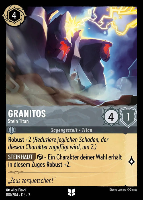 Lorcana Die Tintenlande 3-180 UC Granitos Stahl