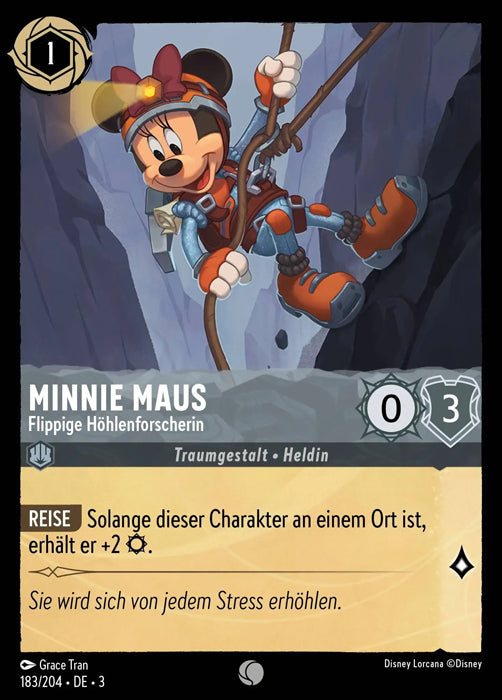 Lorcana Die Tintenlande 3-183 C Minnie Maus Stahl
