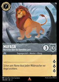 Lorcana Die Tintenlande 3-185 R Mufasa Stahl
