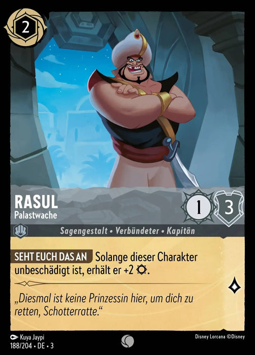 Lorcana Die Tintenlande 3-188 C Rasul Stahl