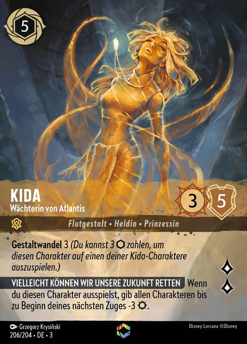 Lorcana Die Tintenlande 3-206 Verzaubert Kida Bernstein