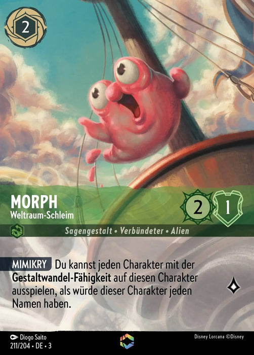 Lorcana Die Tintenlande 3-211 Verzaubert Morph Smaragd