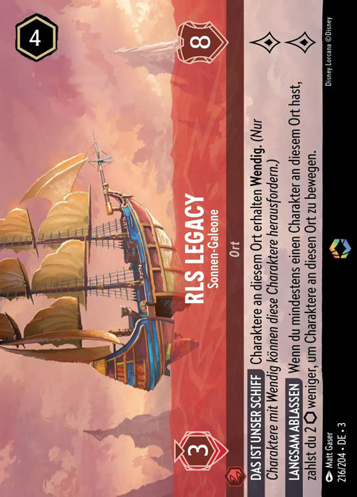 Lorcana Die Tintenlande 3-216 Verzaubert RLS Legacy Rubin