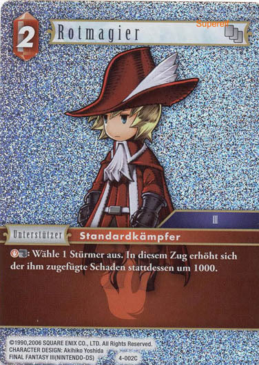 Final Fantasy Opus 4-002 C Rotmagier Feuer