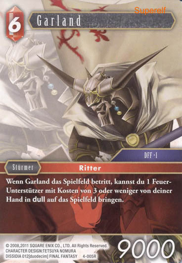 Final Fantasy Opus 4-005 R Garland Feuer