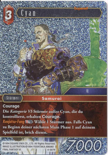 Final Fantasy Opus 4-007 H Cyan Feuer