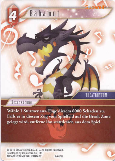 Final Fantasy Opus 4-016 R Bahamut Feuer