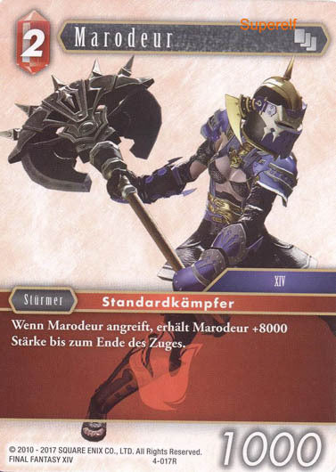 Final Fantasy Opus 4-017 R Marodeur Feuer