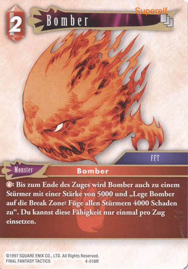 Final Fantasy Opus 4-018 R Bomber Feuer
