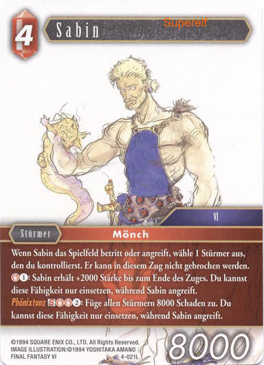 Final Fantasy Opus 4-021 L Sabin Feuer