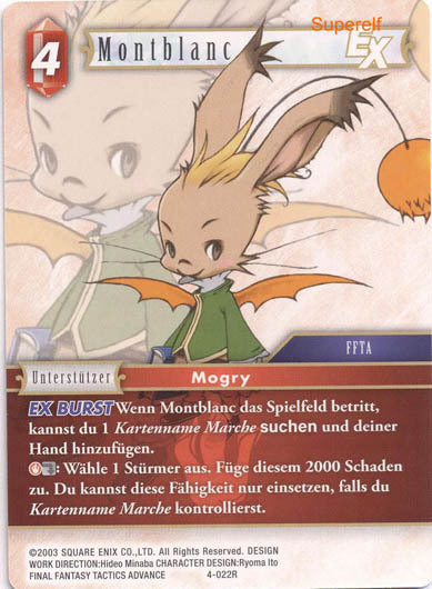 Final Fantasy Opus 4-022 R Montblanc Feuer