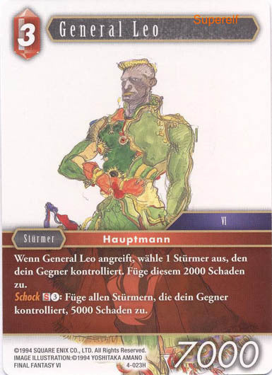 Final Fantasy Opus 4-023 H General Leo Feuer