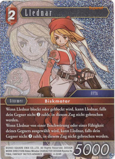 Final Fantasy Opus 4-024 R Llednar Feuer