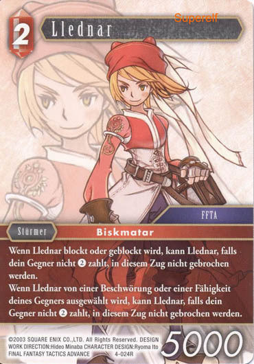 Final Fantasy Opus 4-024 R Llednar Feuer