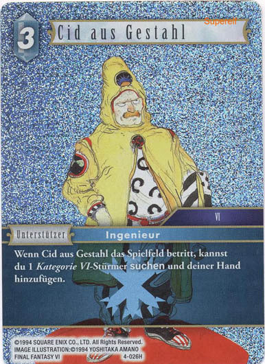 Final Fantasy Opus 4-026 H Cid aus Gestahl Eis