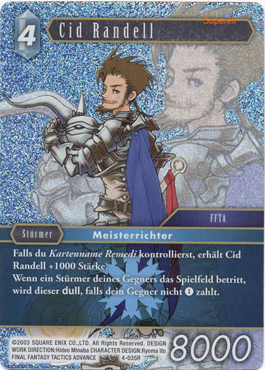 Final Fantasy Opus 4-035 R Cid Randell Eis