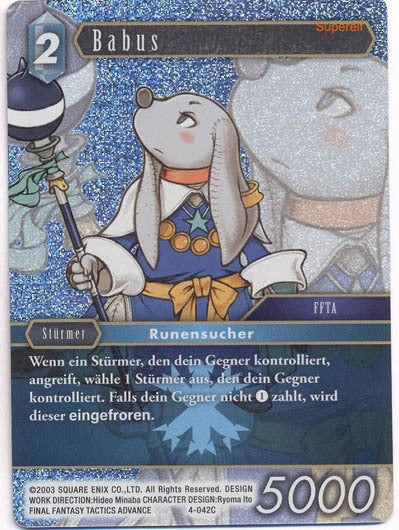 Final Fantasy Opus 4-042 C Babus Eis