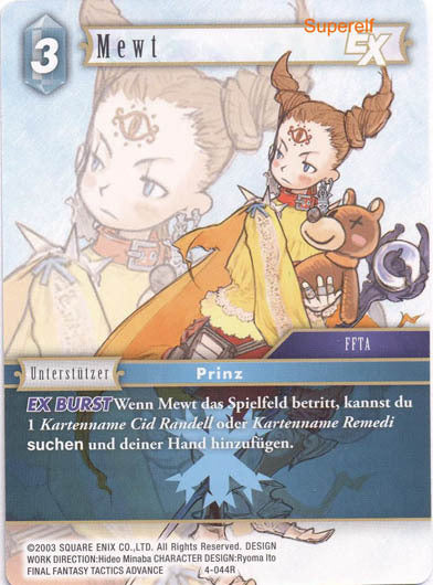Final Fantasy Opus 4-044 R Mewt Eis