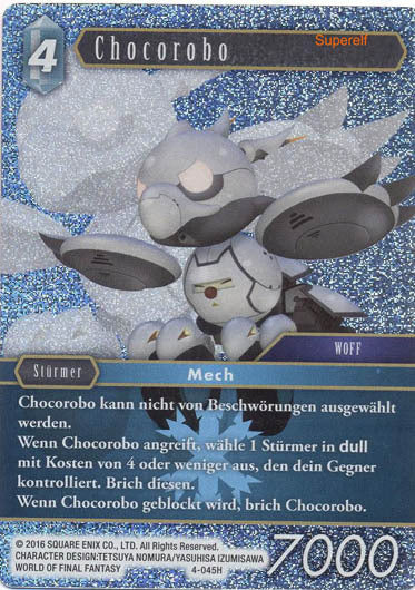 Final Fantasy Opus 4-045 H Chocorobo Eis