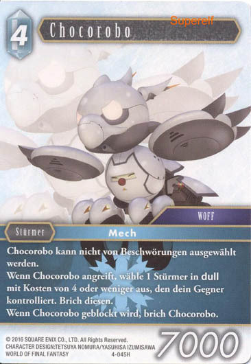Final Fantasy Opus 4-045 H Chocorobo Eis
