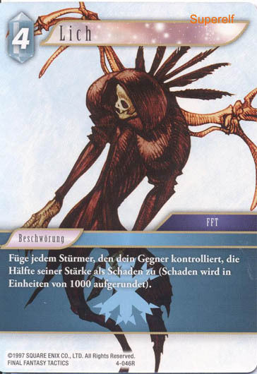 Final Fantasy Opus 4-046 R Lich Eis