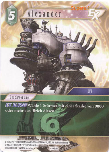 Final Fantasy Opus 4-051 H Alexander Wind