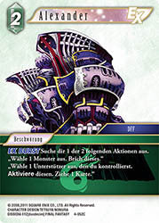 Final Fantasy Opus 4-052 C Alexander Wind