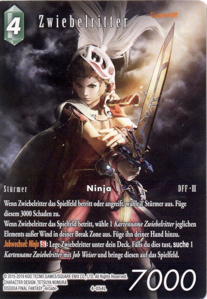 Promokarte 4-054L Zwiebelritter  Variante Full Art