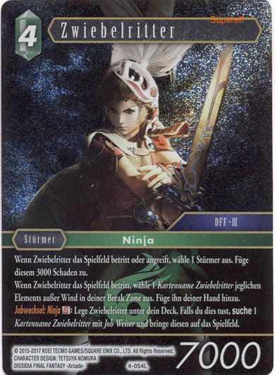 Final Fantasy Opus 4-054 L Zwiebelritter Wind