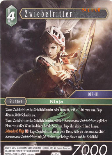 Final Fantasy Opus 4-054 L Zwiebelritter Wind