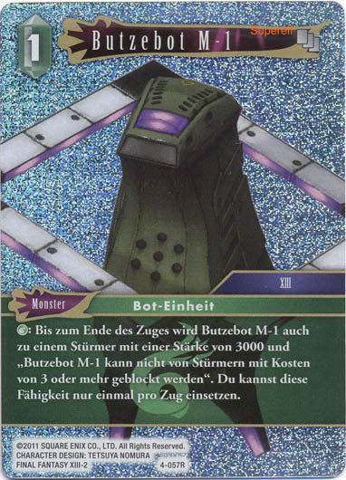 Final Fantasy Opus 4-057 R Butzebot M-1 Wind