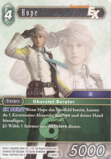 Final Fantasy Opus 4-068 H Hope Wind